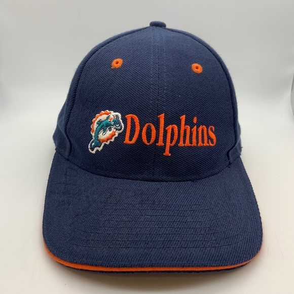 Vintage 90s Miami Dolphins Puma Retro Logo NFL Pro Line Acrylic/Wool Hat - Picture 1 of 16
